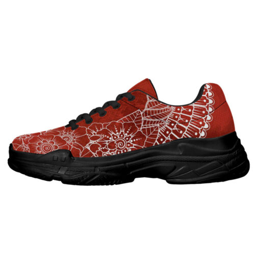 Mehndi Flower Ornament Running Shoes - Image 4