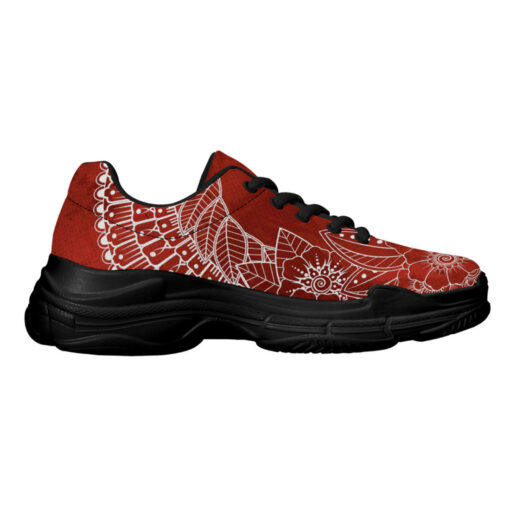 Mehndi Flower Ornament Running Shoes - Image 5