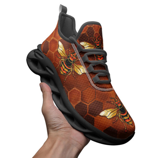 Bee Hexagons Sports Shoes - Image 3