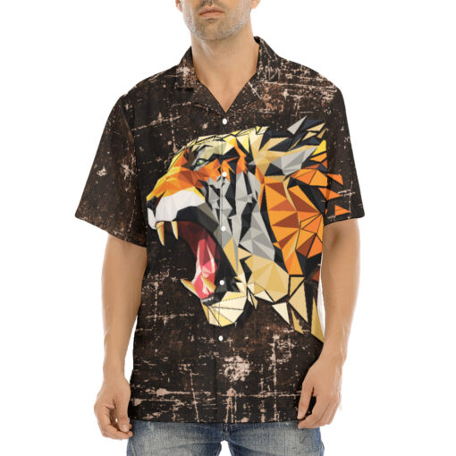 Tiger Polygons Hawaiian Shirt