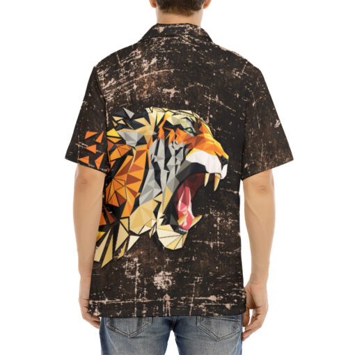 Tiger Polygons Hawaiian Shirt - Image 4