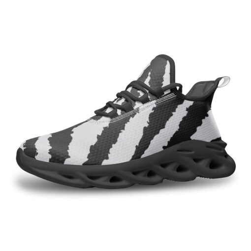 Gray Zebra Sports Shoes