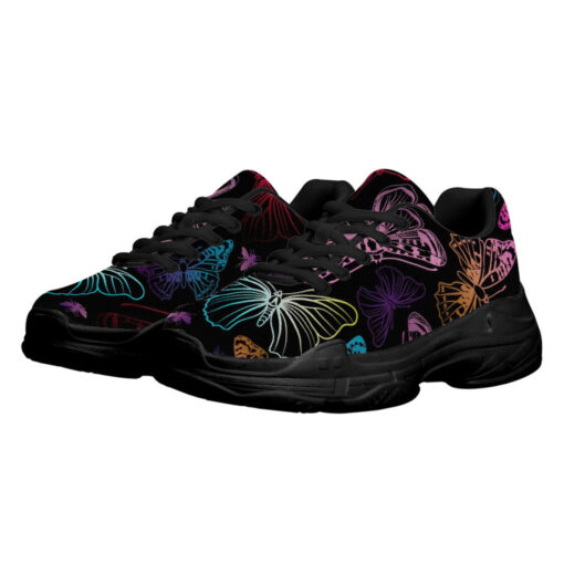 Colorful Butterflies Running Shoes - Image 2