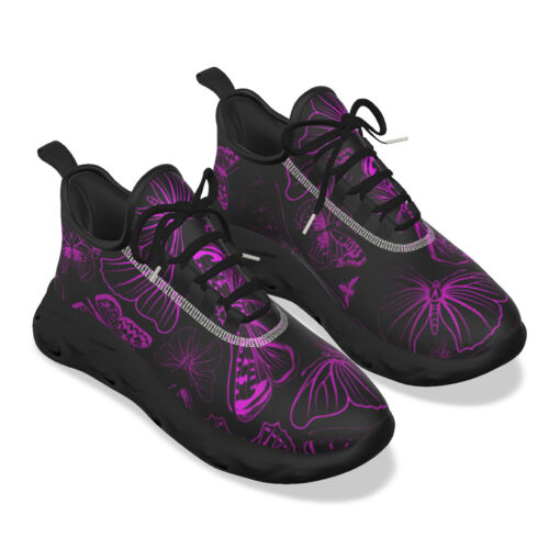 Pink Butterflies Sports Shoes - Image 5