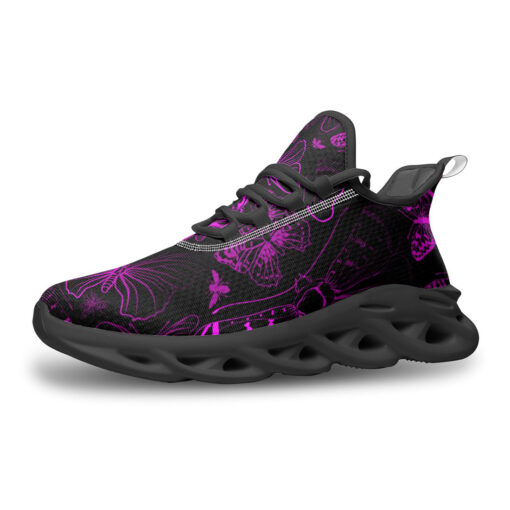 Pink Butterflies Sports Shoes