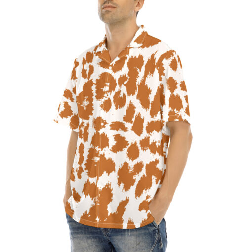 Leopard Texture Art Hawaiian Shirt - Image 3