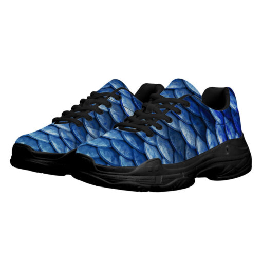 Blue Fish Scales Running Shoes - Image 2