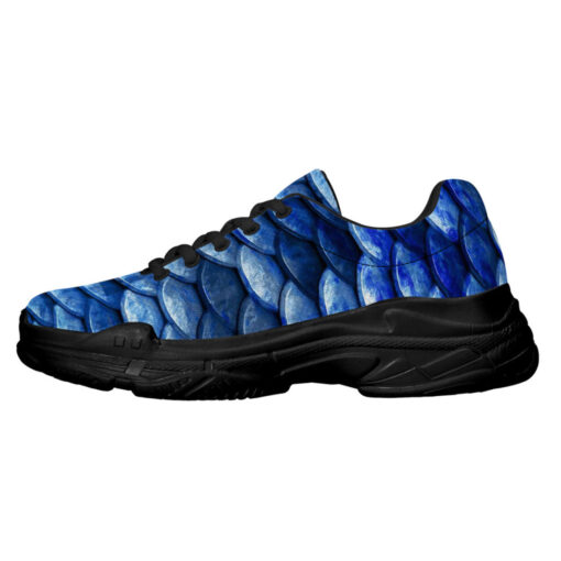 Blue Fish Scales Running Shoes - Image 4