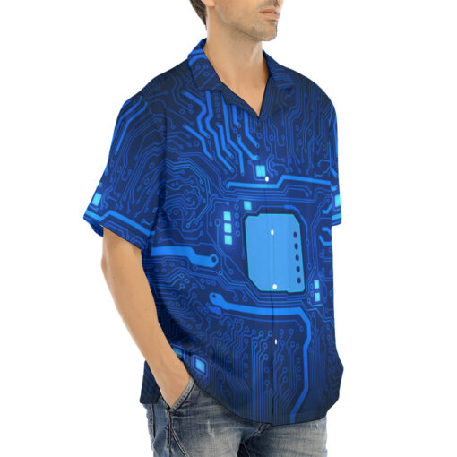 Computer Circuit Board Hawaiian Shirt - Image 2