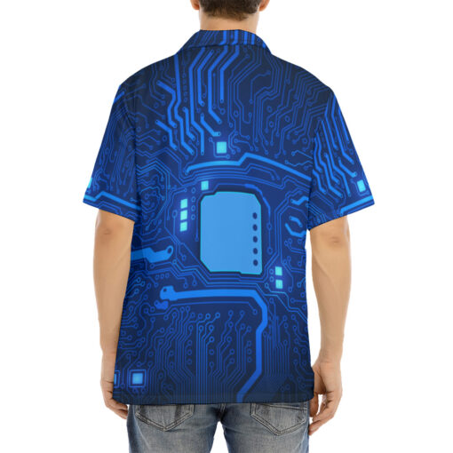 Computer Circuit Board Hawaiian Shirt - Image 4