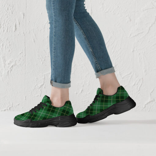 Green Tartan Plaid Running Shoes - Image 6