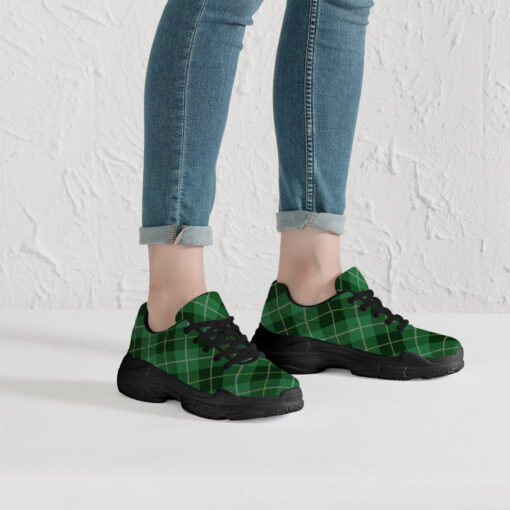 Green Tartan Plaid Running Shoes - Image 7