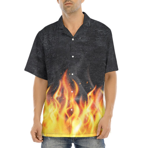 Fire Smoke Hawaiian Shirt