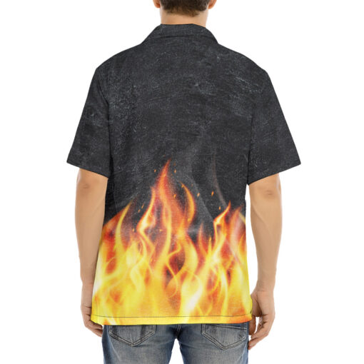 Fire Smoke Hawaiian Shirt - Image 4