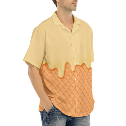 Waffle Melting Cream Hawaiian Shirt - Image 2