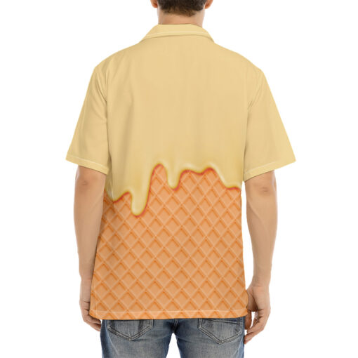 Waffle Melting Cream Hawaiian Shirt - Image 4