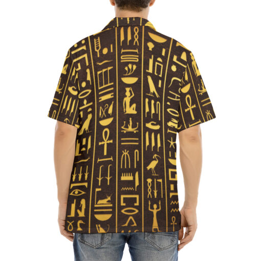 Ancient Egyptian Hieroglyphs Hawaiian Shirt - Image 4