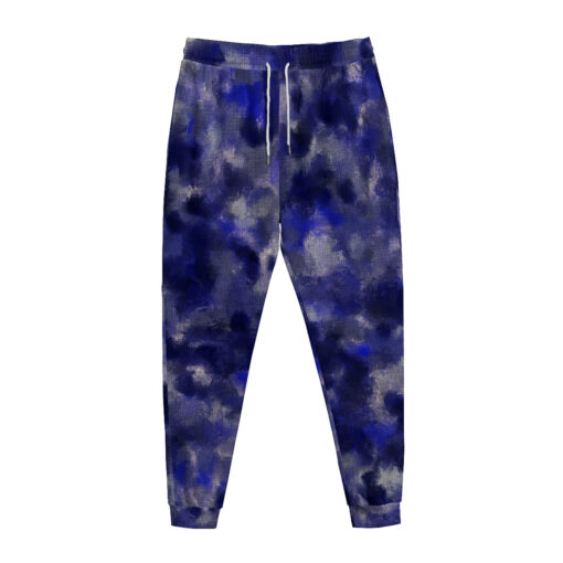 Blue Canvas Camouflage Sweatpants