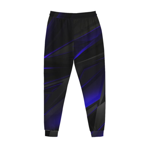 Blue Geometry Stripes Men's Tracksuit - Image 3