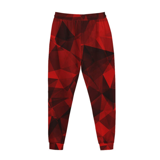 Red Polygons Men's Tracksuit - Image 3