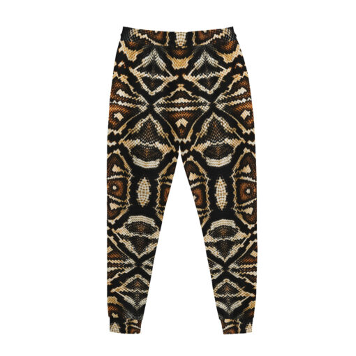 Brown Snake Ornament Men's Tracksuit - Image 3