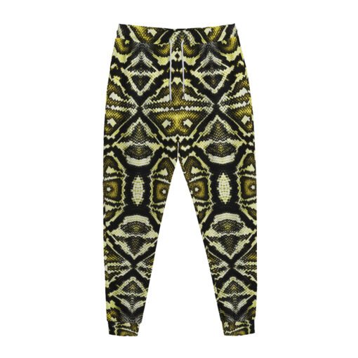 Yellow Snake Ornament Sweatpants