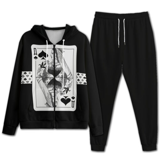 Queen of Spades Playing Cards Men's Tracksuit