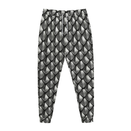 Silver Armor Scales Sweatpants