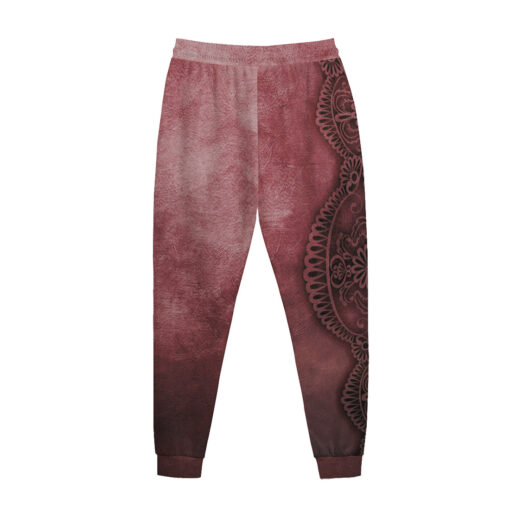 Red Lace Ornament Men's Tracksuit - Image 3