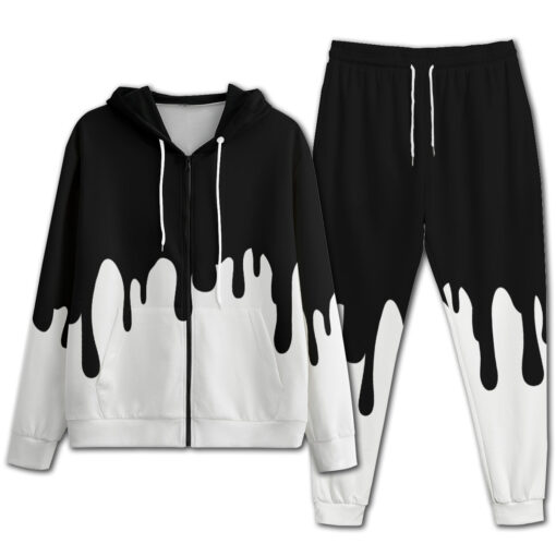 Black Paint Smudges Men's Tracksuit