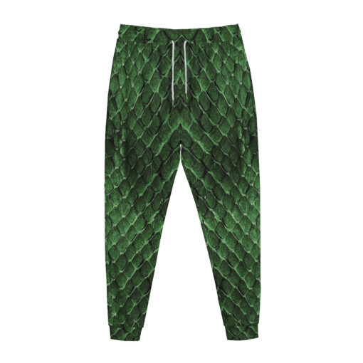 Green Snake Texture Sweatpants