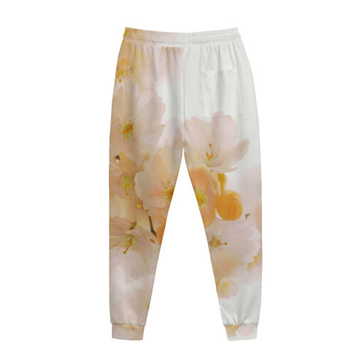 Yellow Sakura Flowers Men's Tracksuit - Image 3