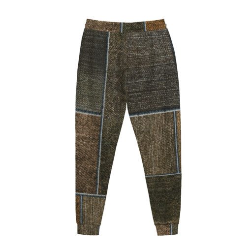 Denim Patchwork Men's Tracksuit - Image 3