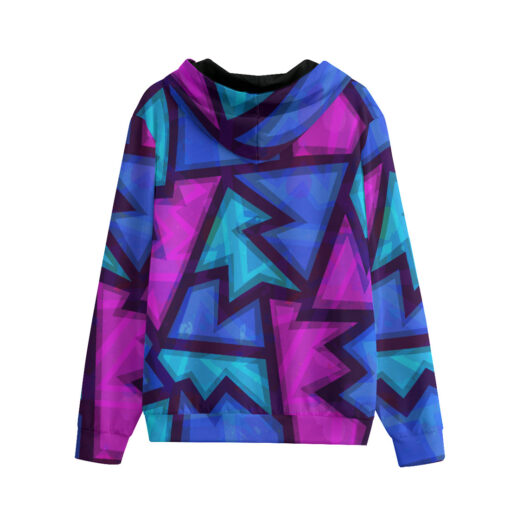 Purple Geometric Grunge Men's Tracksuit - Image 2