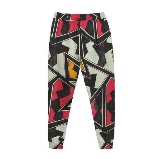 Abstract Zigzag Geometric Sweatpants - Image 2