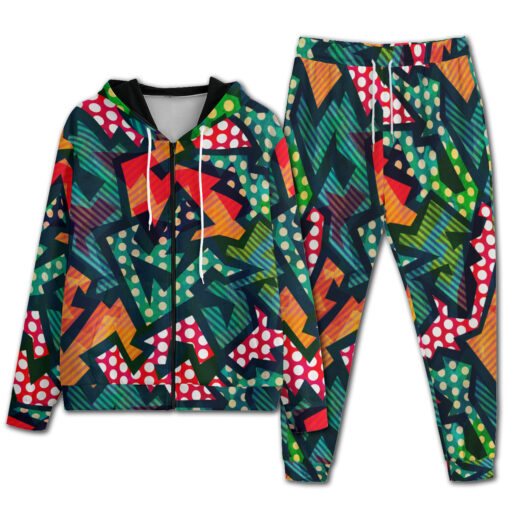 Grunge Cloth Pattern Men's Tracksuit