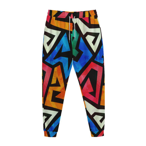 Grunge Colored Graffiti Sweatpants