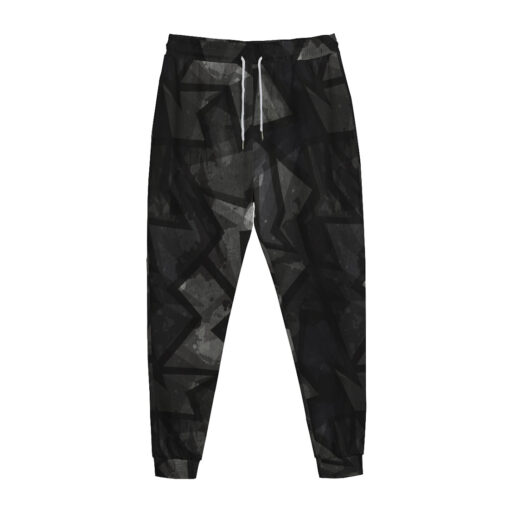 Black Grunge Effect Sweatpants