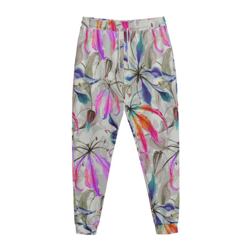 Gloriosa Lily Flowers Climbing Sweatpants