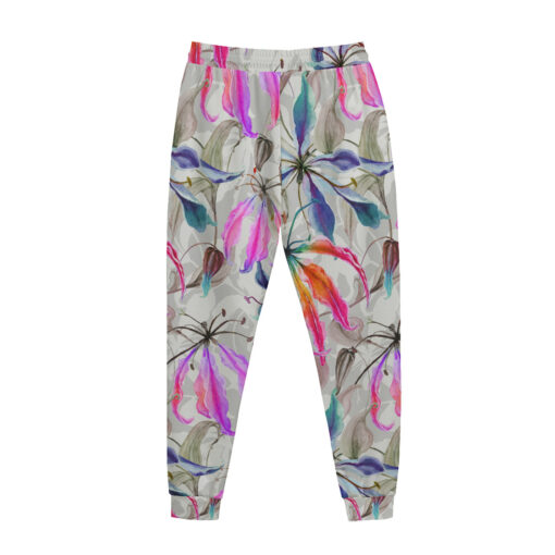 Gloriosa Lily Flowers Climbing Sweatpants - Image 2