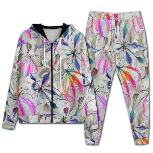 Gloriosa Lily Flowers Climbing Men's Tracksuit