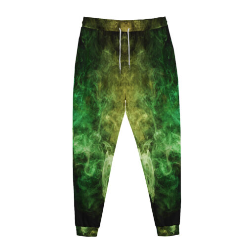 Yellow Green Cloud Smoke Sweatpants