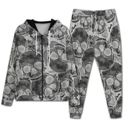 Inverted Skulls Camouflage Men's Tracksuit