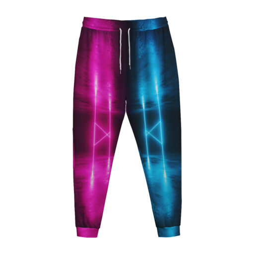 Sweatpants Sci-Fi Neon Pink Blue