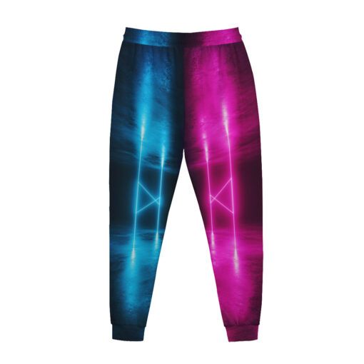 Sweatpants Sci-Fi Neon Pink Blue - Image 2