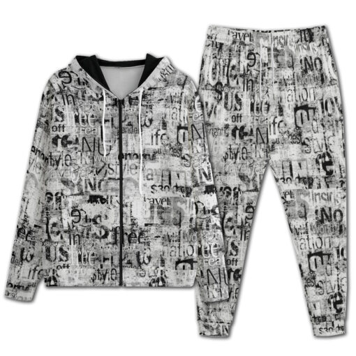 Vintage Newspaper Men's Tracksuit