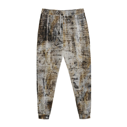 Grunge Vintage Newspaper Sweatpants