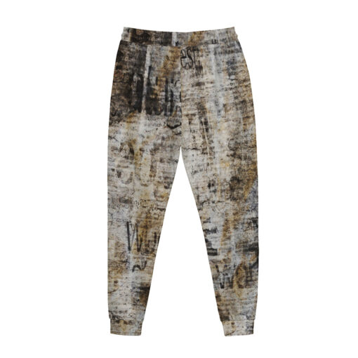 Grunge Vintage Newspaper Sweatpants - Image 2