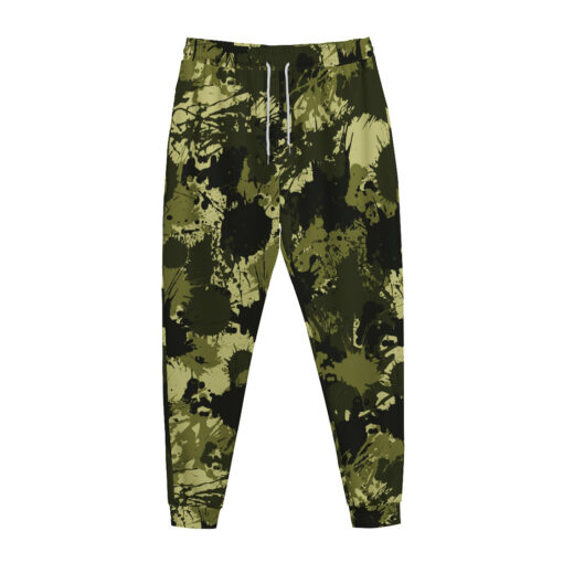 Ink Paint Splashes Camouflage Sweatpants