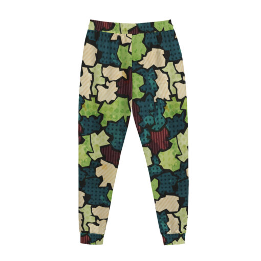 Grunge Fabric Patchwork Sweatpants - Image 2